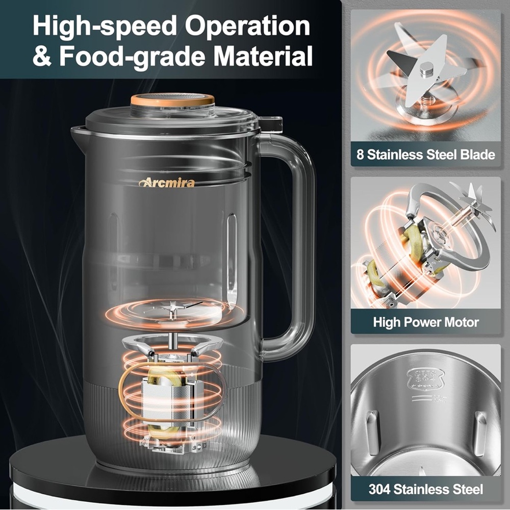 Nut Milk Maker, 8 in 1 - Picture 5 of 10